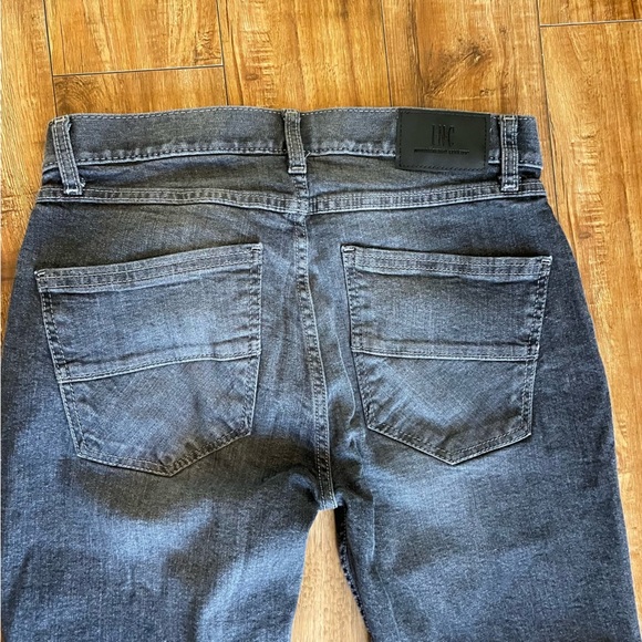 INC Men’s Black Gray Slim Straight Jeans Denim Size 32x32 - Picture 5 of 9